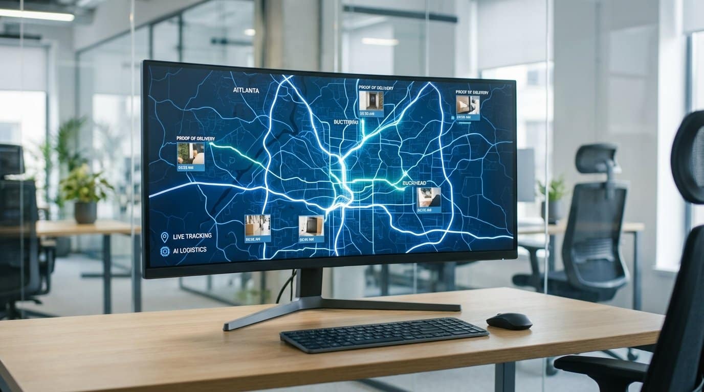 Atlanta delivery tracking and proof of delivery through AI Management Platform