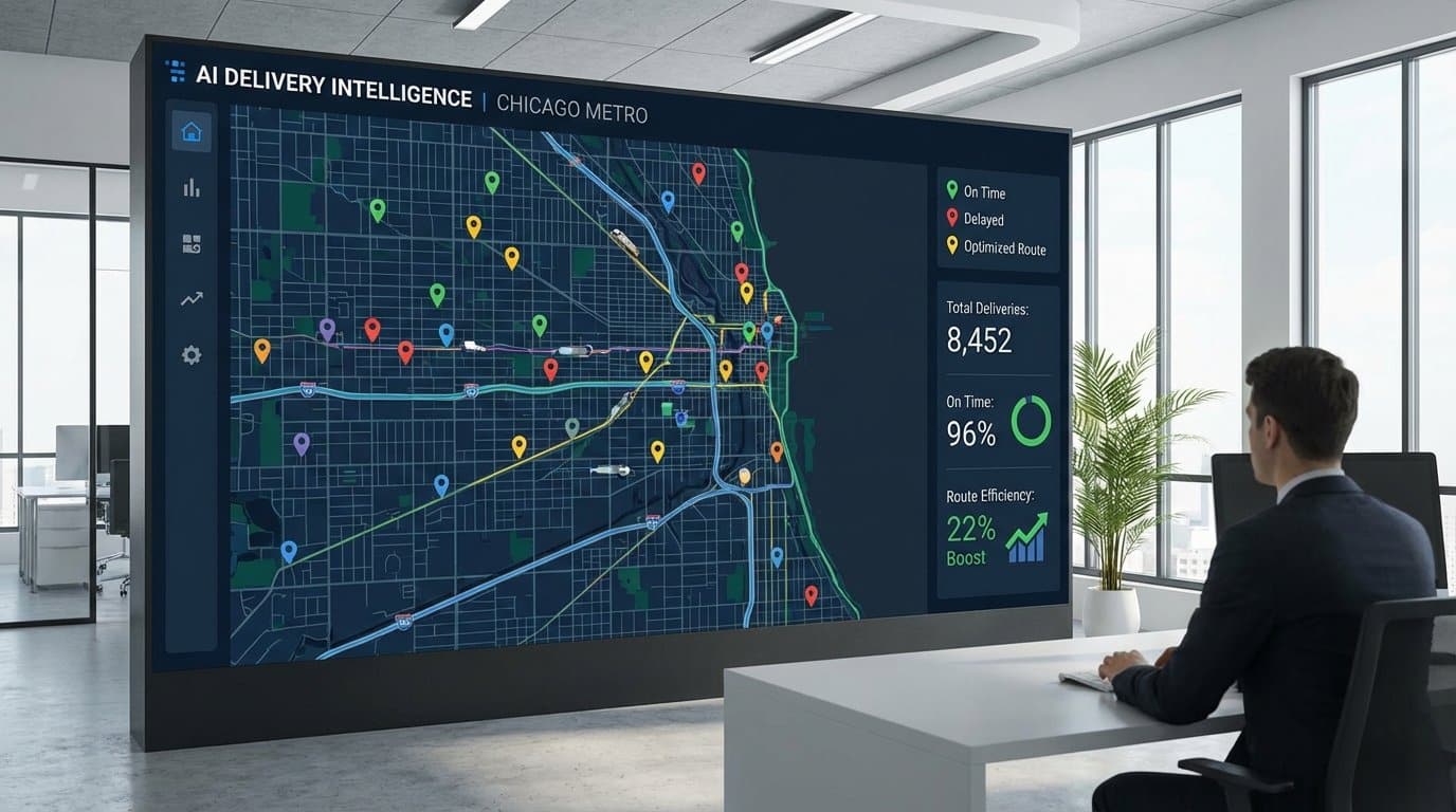 Chicago delivery tracking AI platform