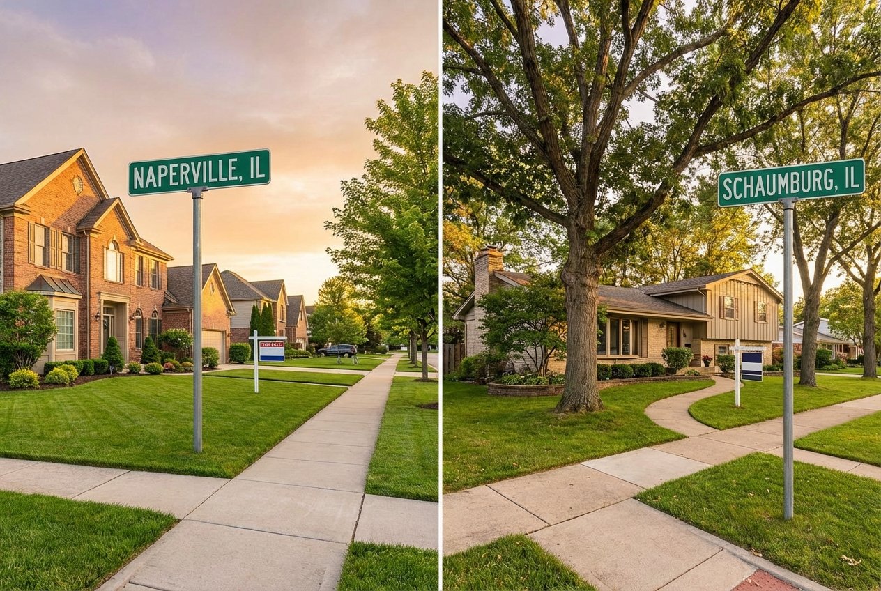 Door hanger distribution in Naperville and Schaumburg