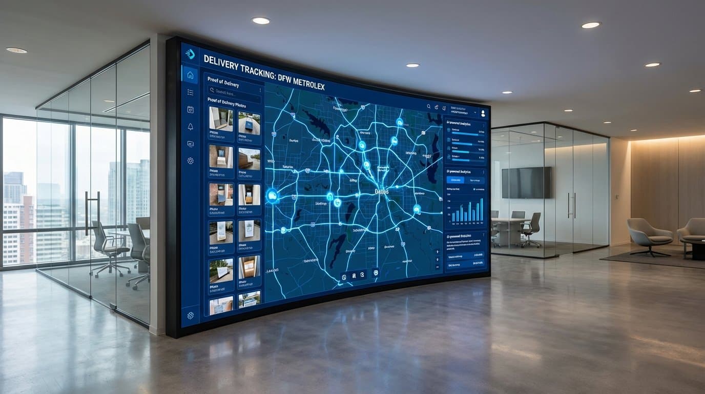 Dallas delivery tracking and proof of delivery through AI Management Platform