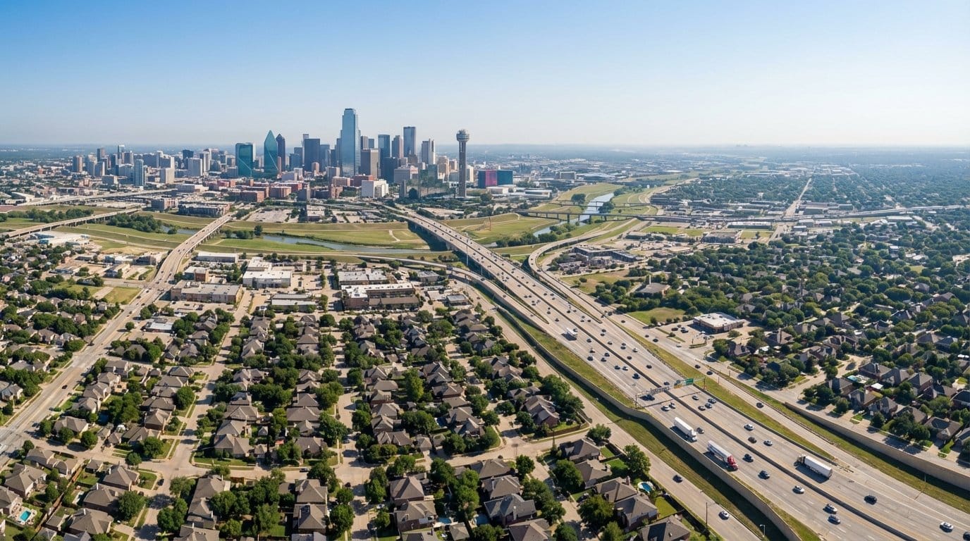 Door hanger distribution across Dallas County covering 2.6 million residents