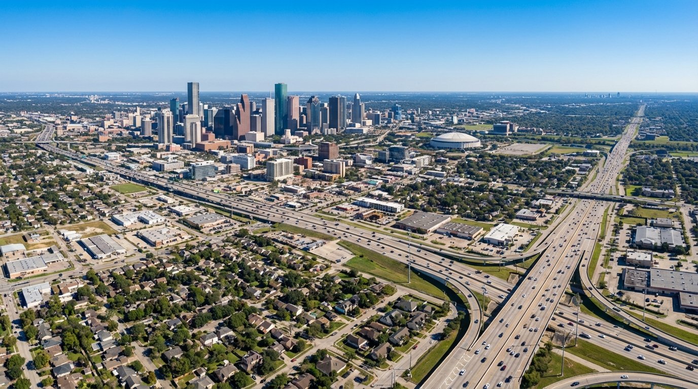 Door hanger distribution across Harris County covering 5 million residents in Greater Houston