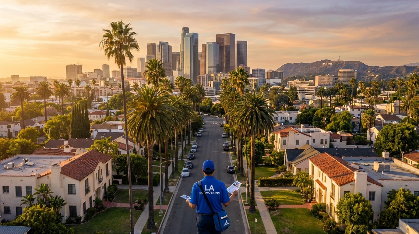 Professional flyer distribution services across Greater Los Angeles
