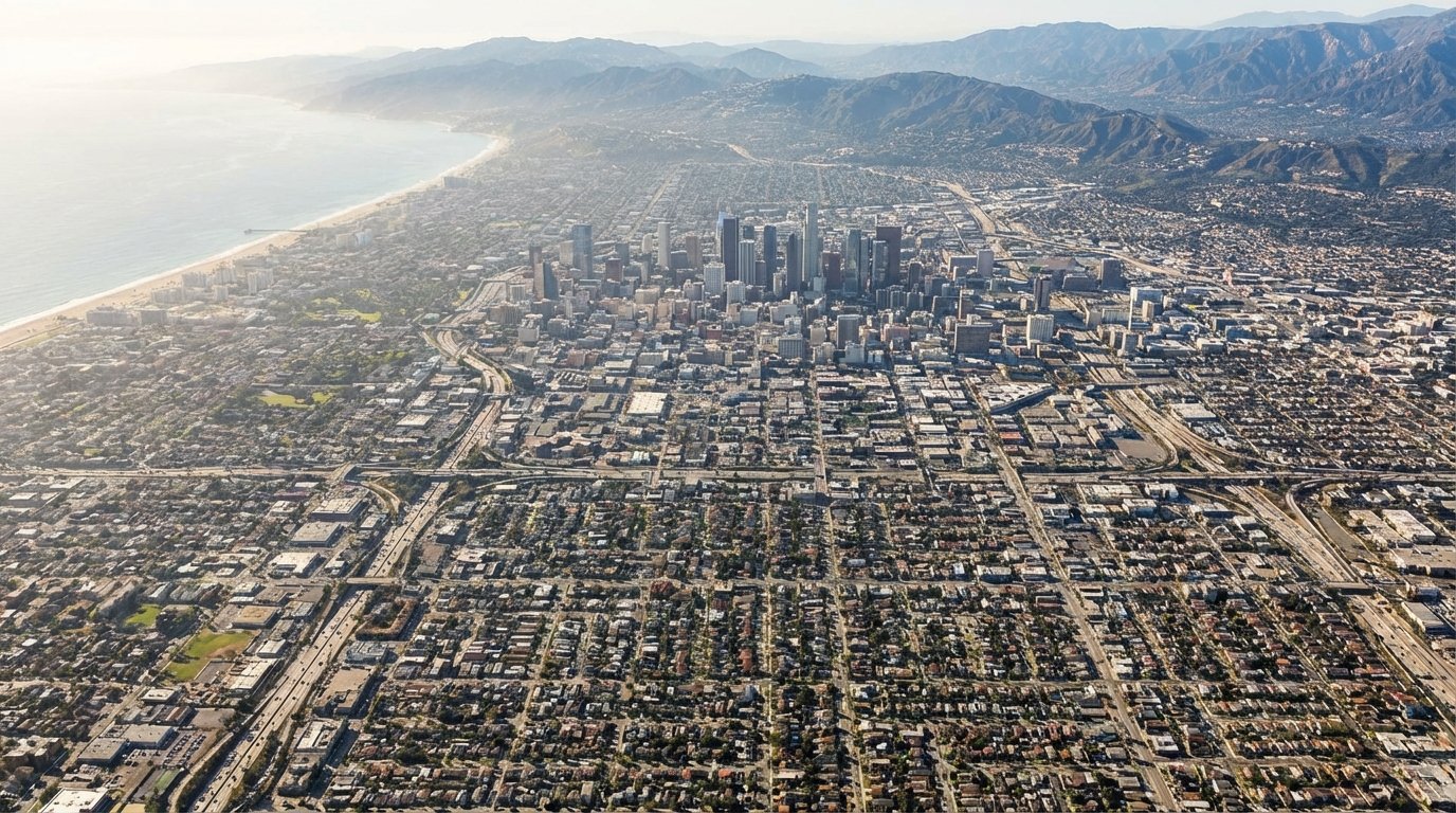 Flyer distribution coverage across Los Angeles County