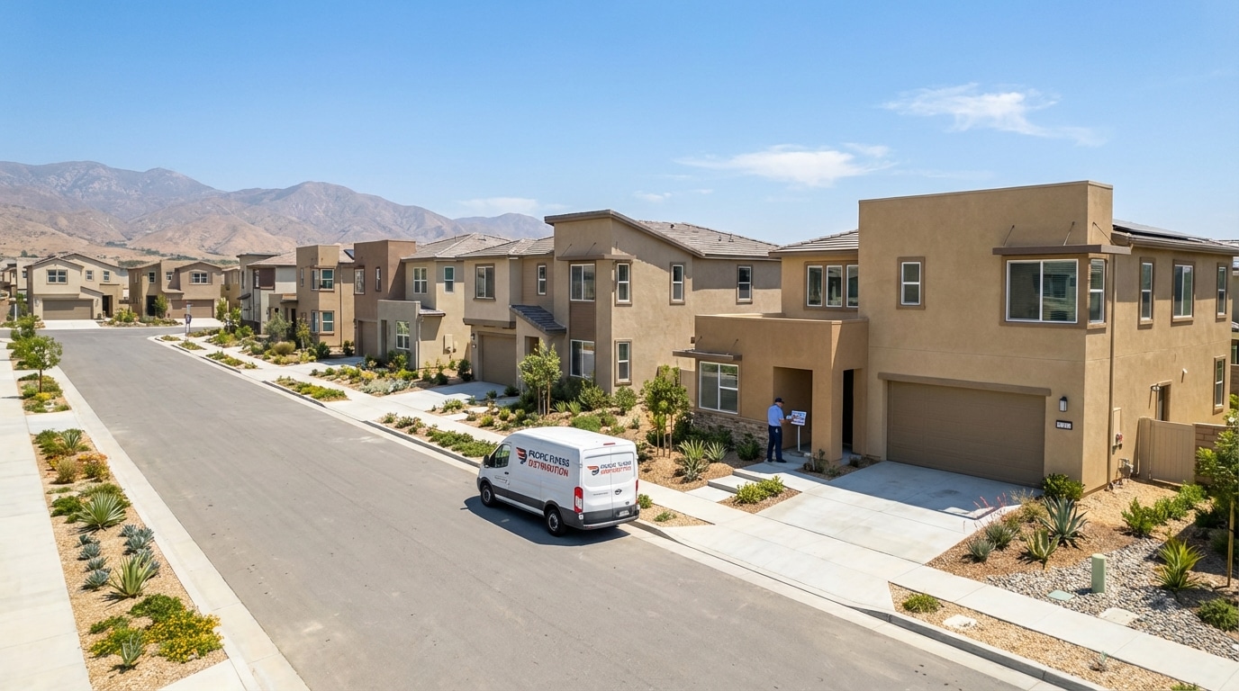 Door hanger distribution in the Inland Empire - Riverside and San Bernardino counties