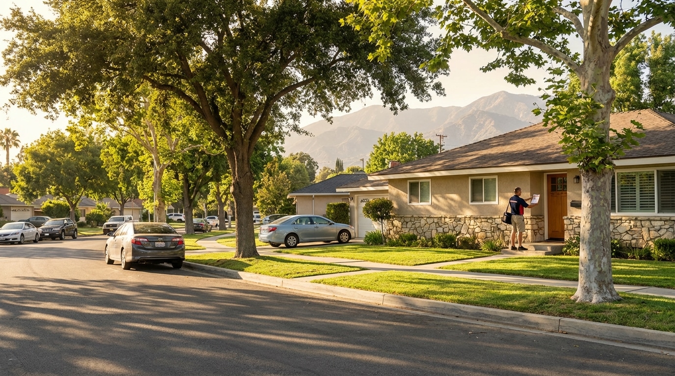 Door hanger distribution in the San Fernando Valley