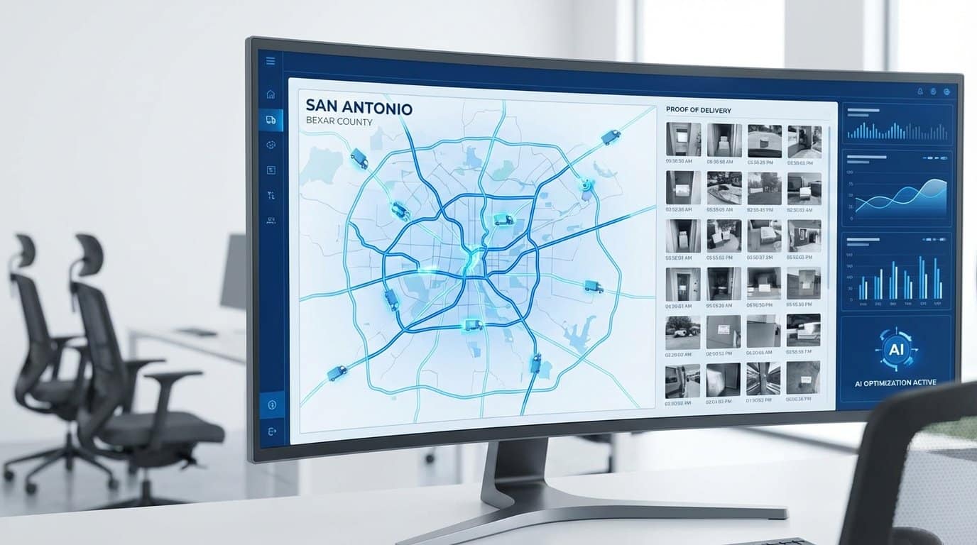 San Antonio delivery tracking AI platform