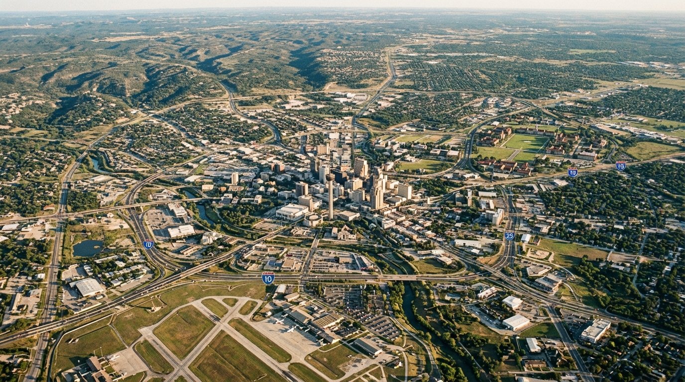 Flyer distribution coverage across Bexar County