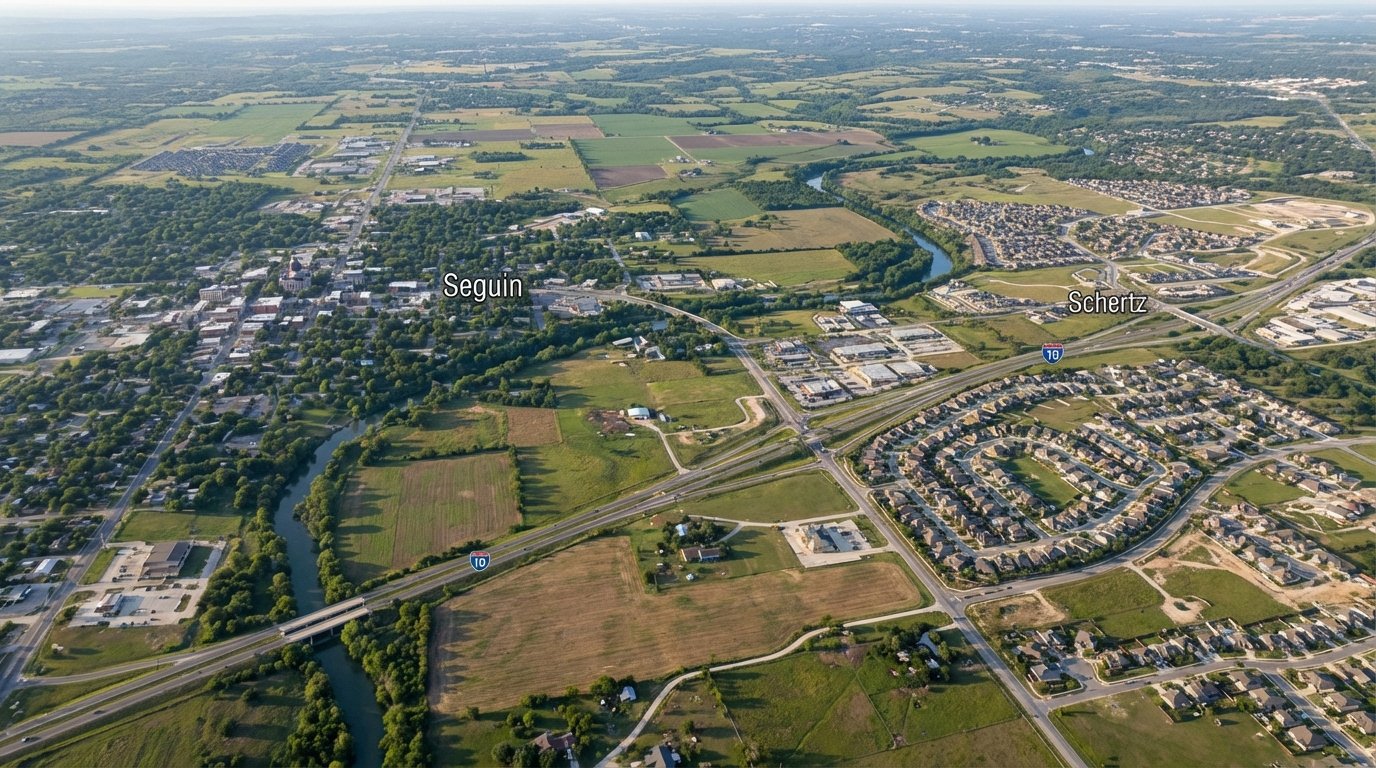 Flyer distribution coverage across Guadalupe County