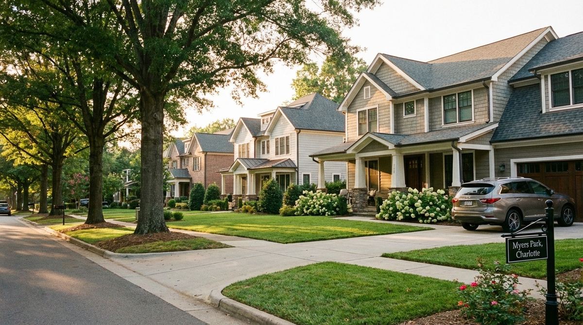 Charlotte North Carolina residential neighborhoods - flyer delivery service coverage area