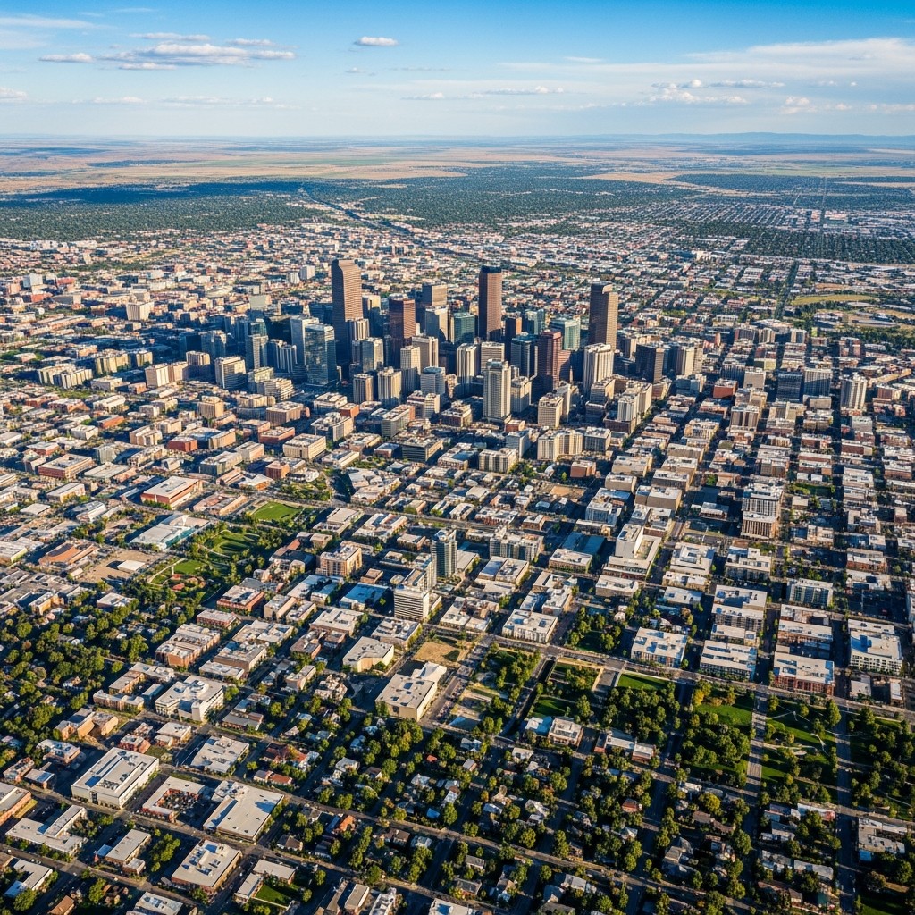 Denver County residential coverage area for door hanger distribution