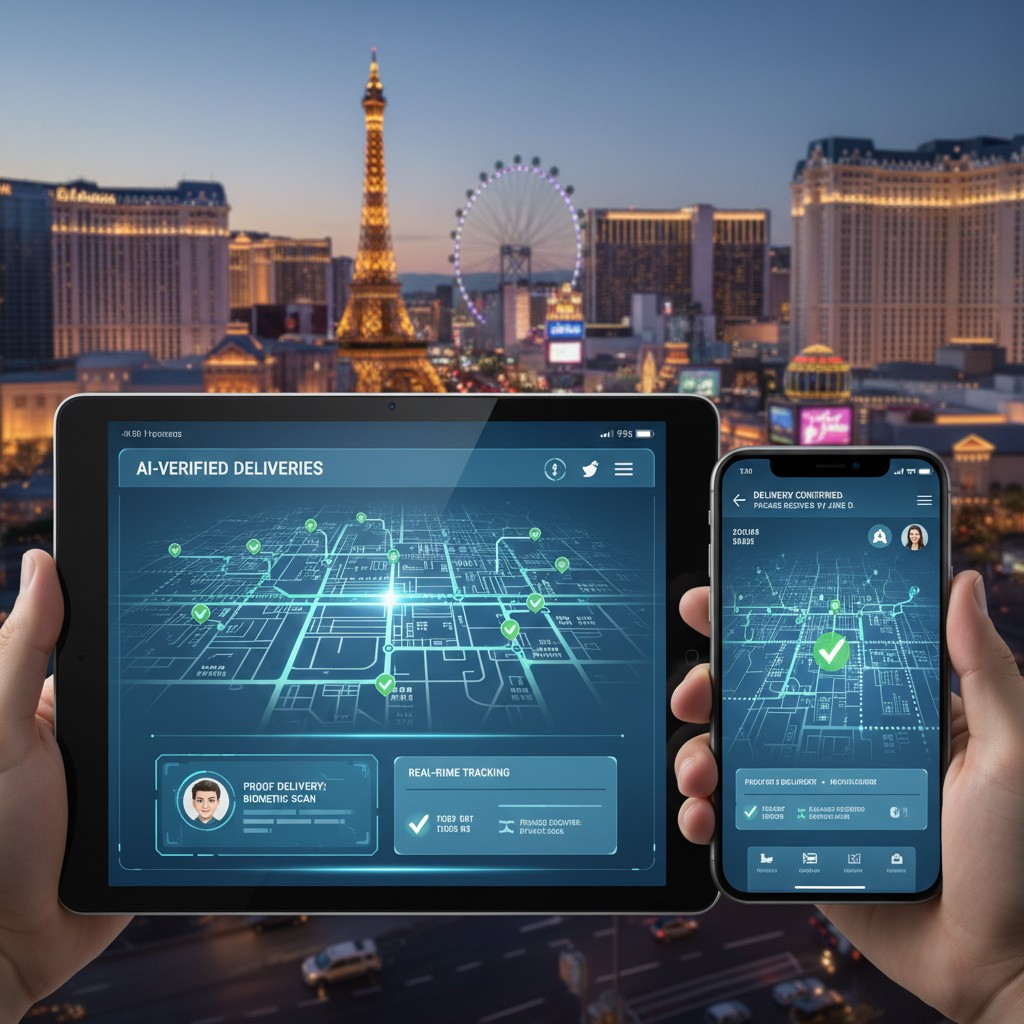 AI Management Platform with Proof of Delivery photos for Las Vegas door hanger campaigns