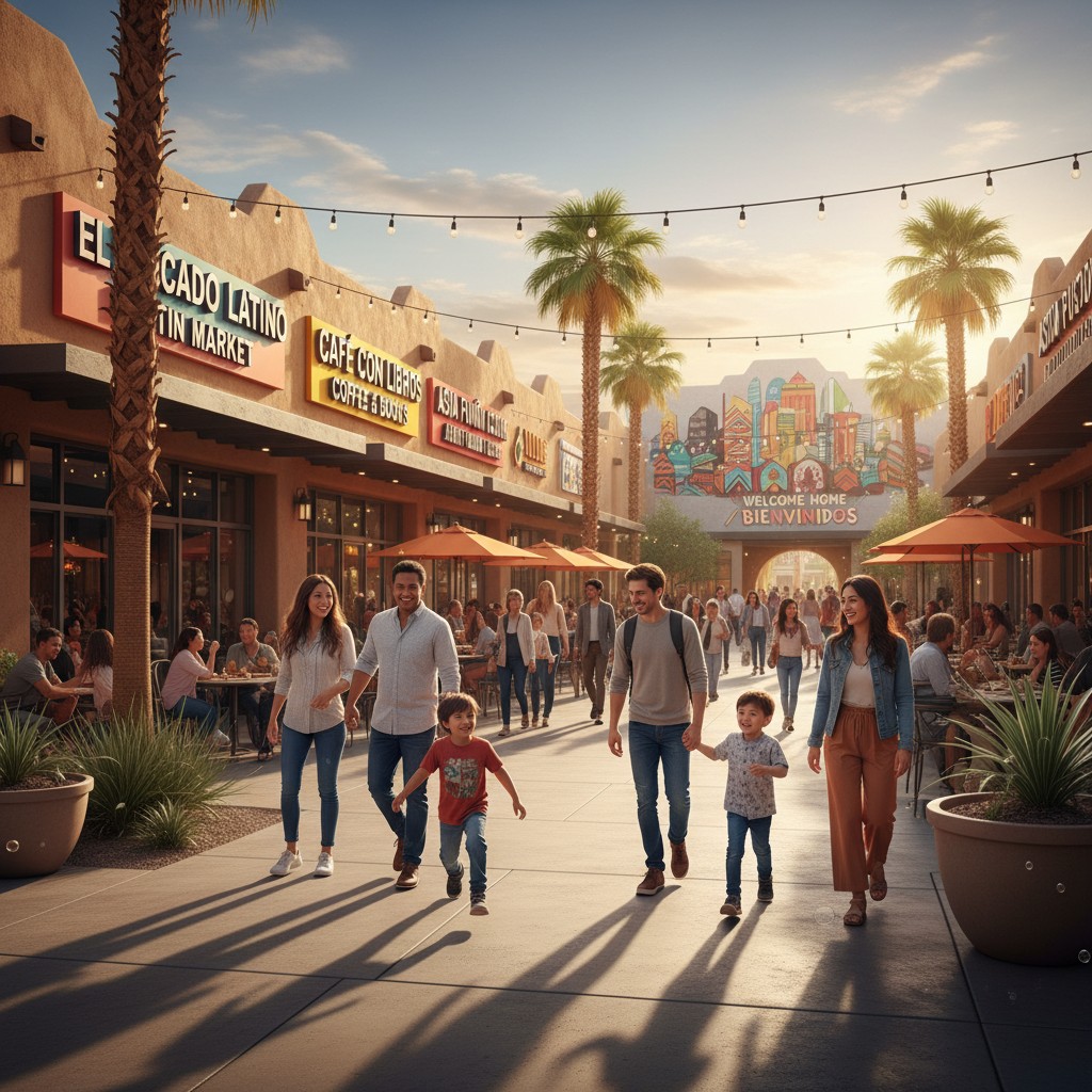 Bilingual door hanger distribution reaching Las Vegas diverse communities