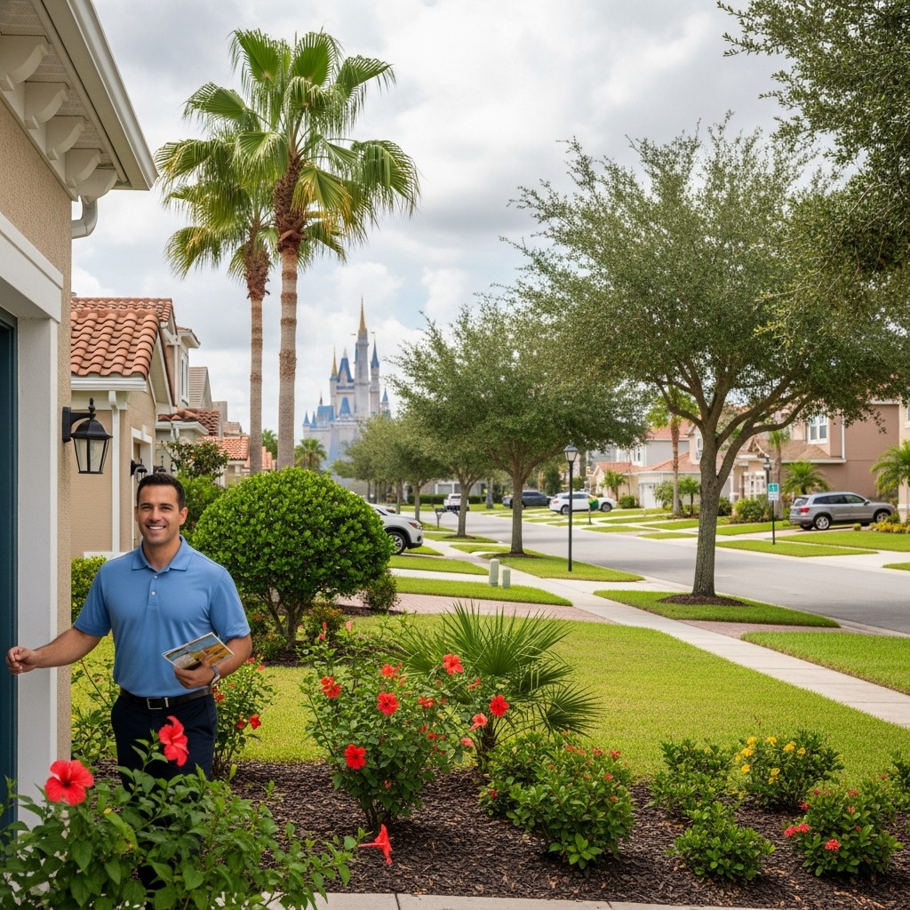 Door hanger distribution in Kissimmee and Osceola County tourism corridor