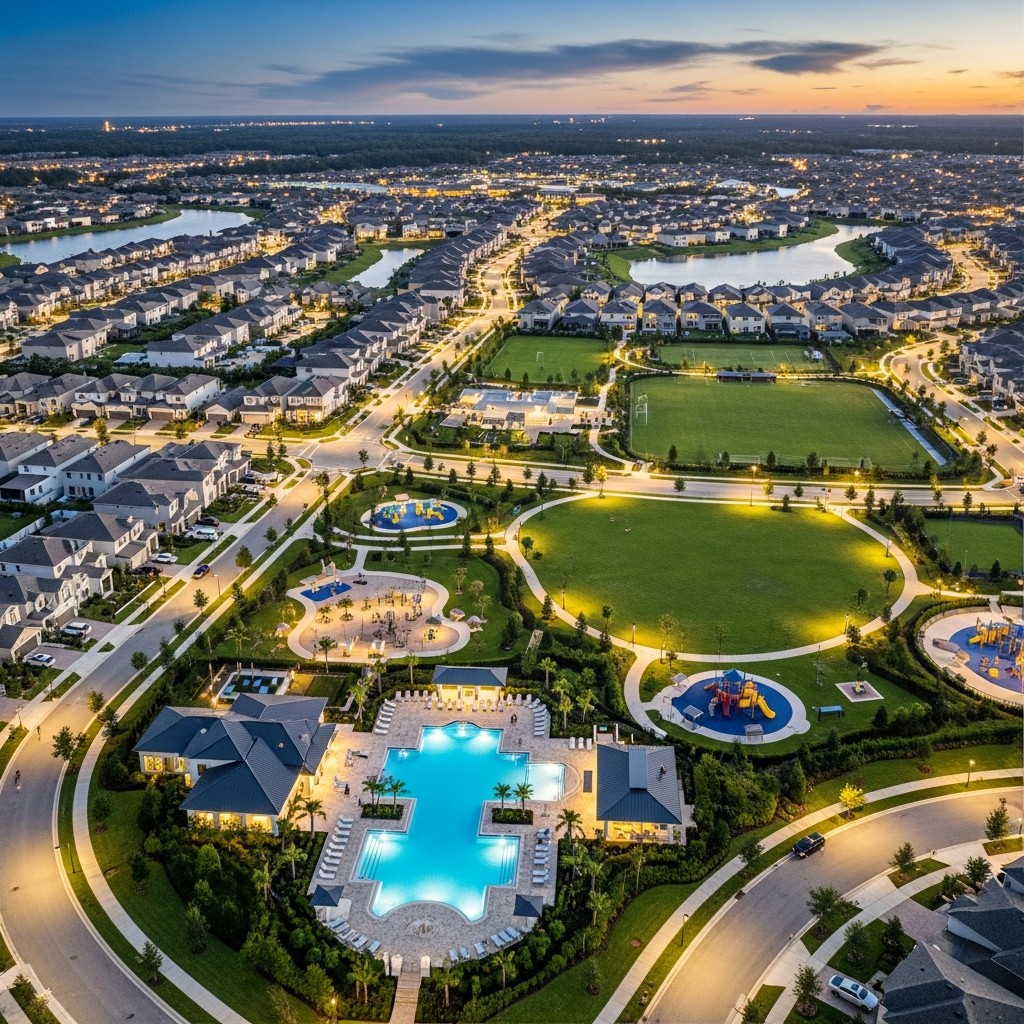 Door hanger distribution in Lake Nona tech and medical hub of Orlando