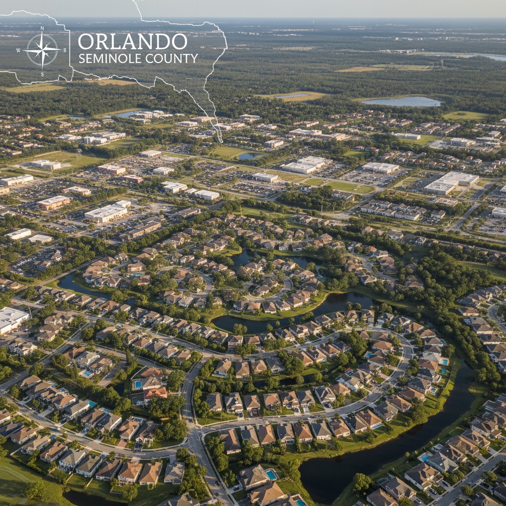 Seminole County coverage north of Orlando for flyer distribution