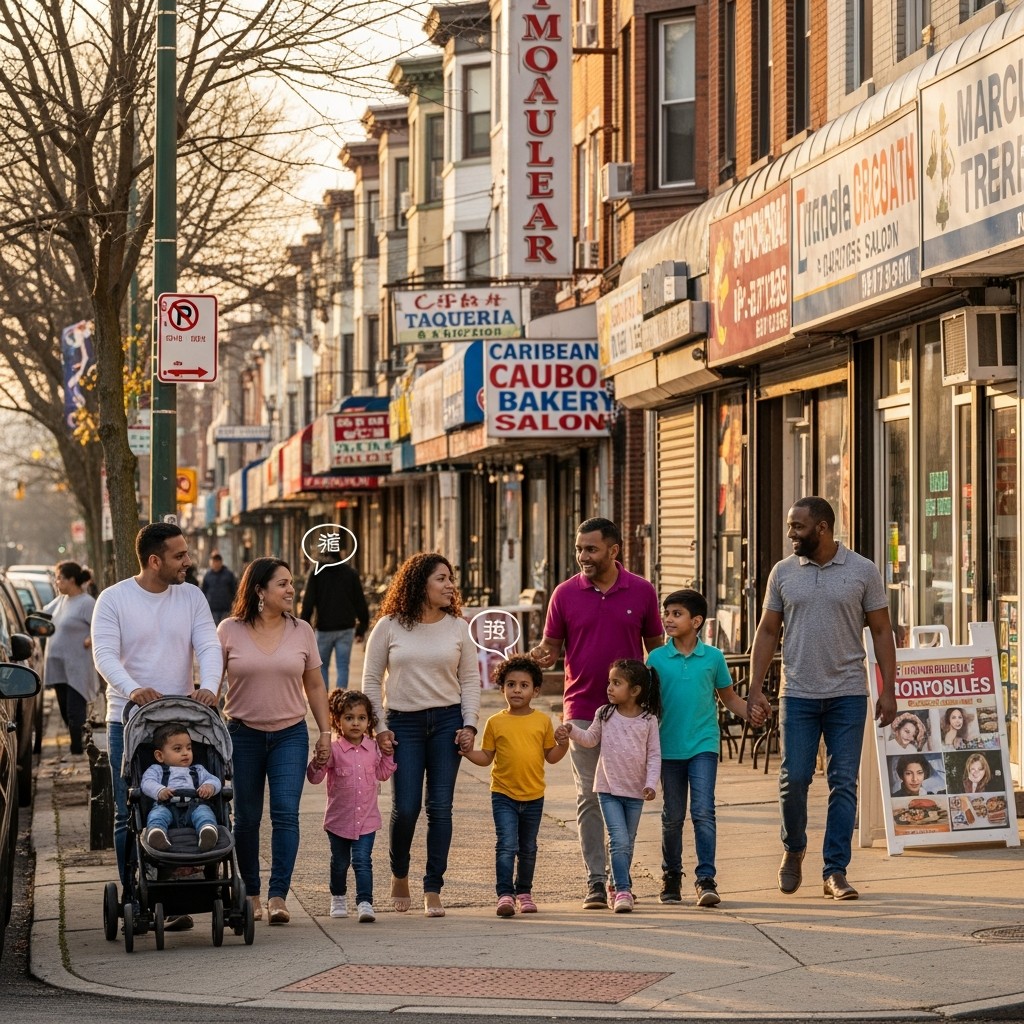 Bilingual door hanger distribution reaching Philadelphia diverse communities