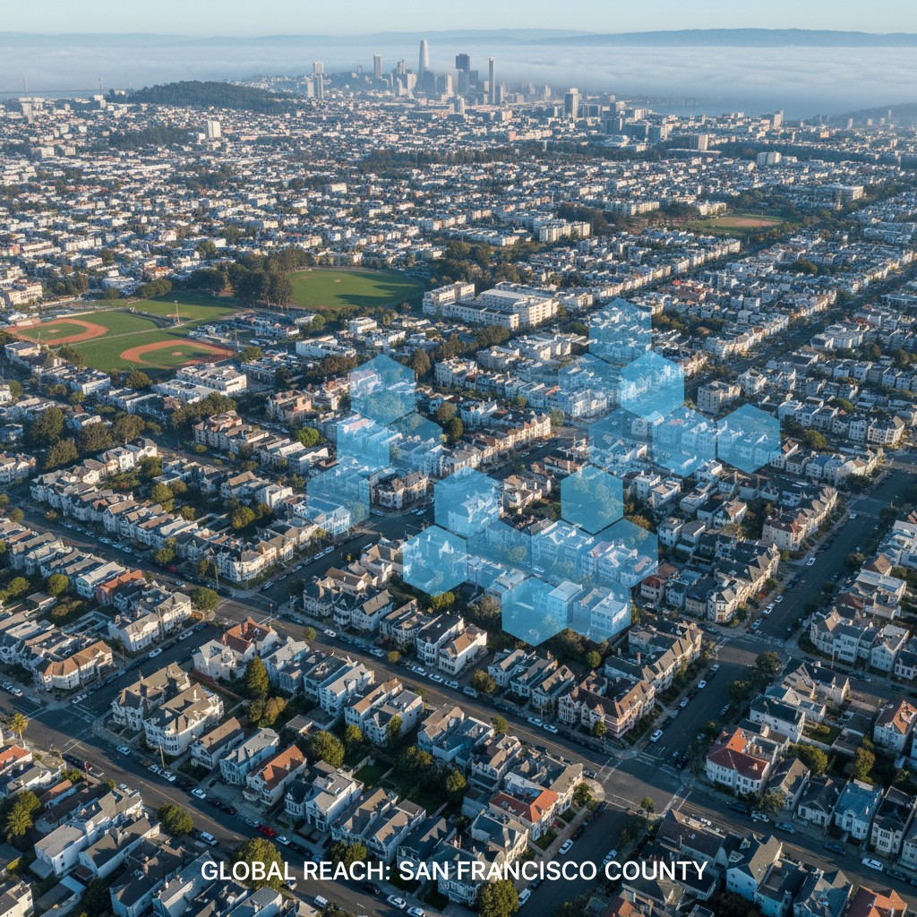 San Francisco County dense residential coverage for flyer distribution