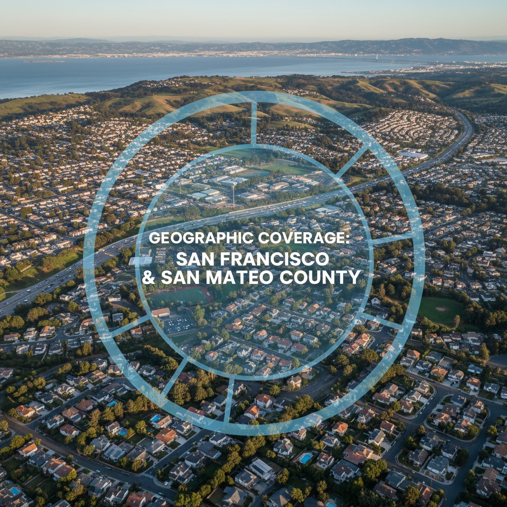 San Mateo County coverage south of SF for flyer distribution