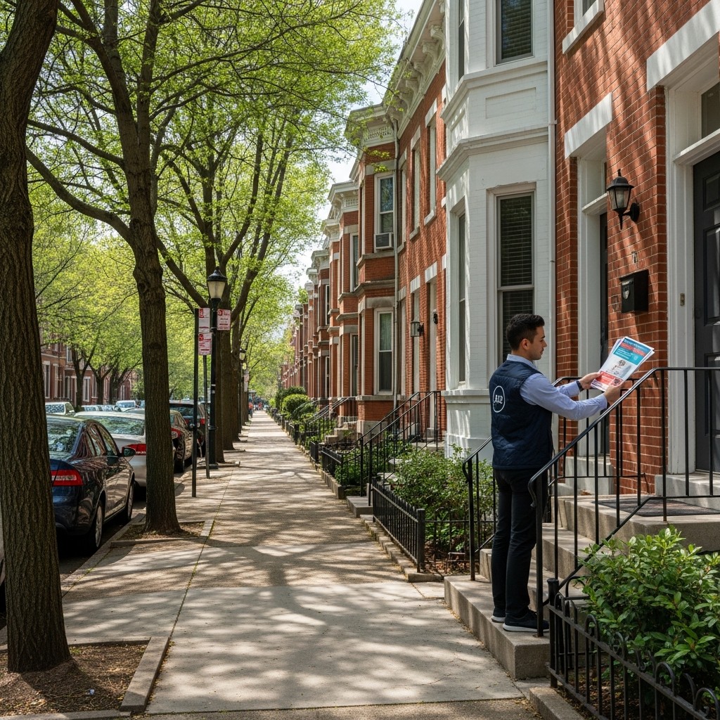 Professional flyer distribution services across Washington D.C. Metro area