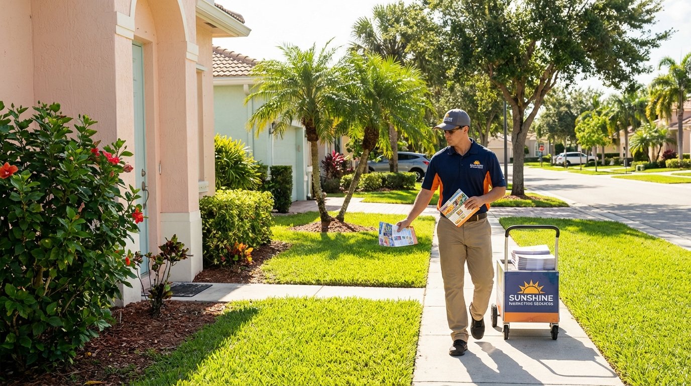 Professional flyer distribution service across Greater Miami