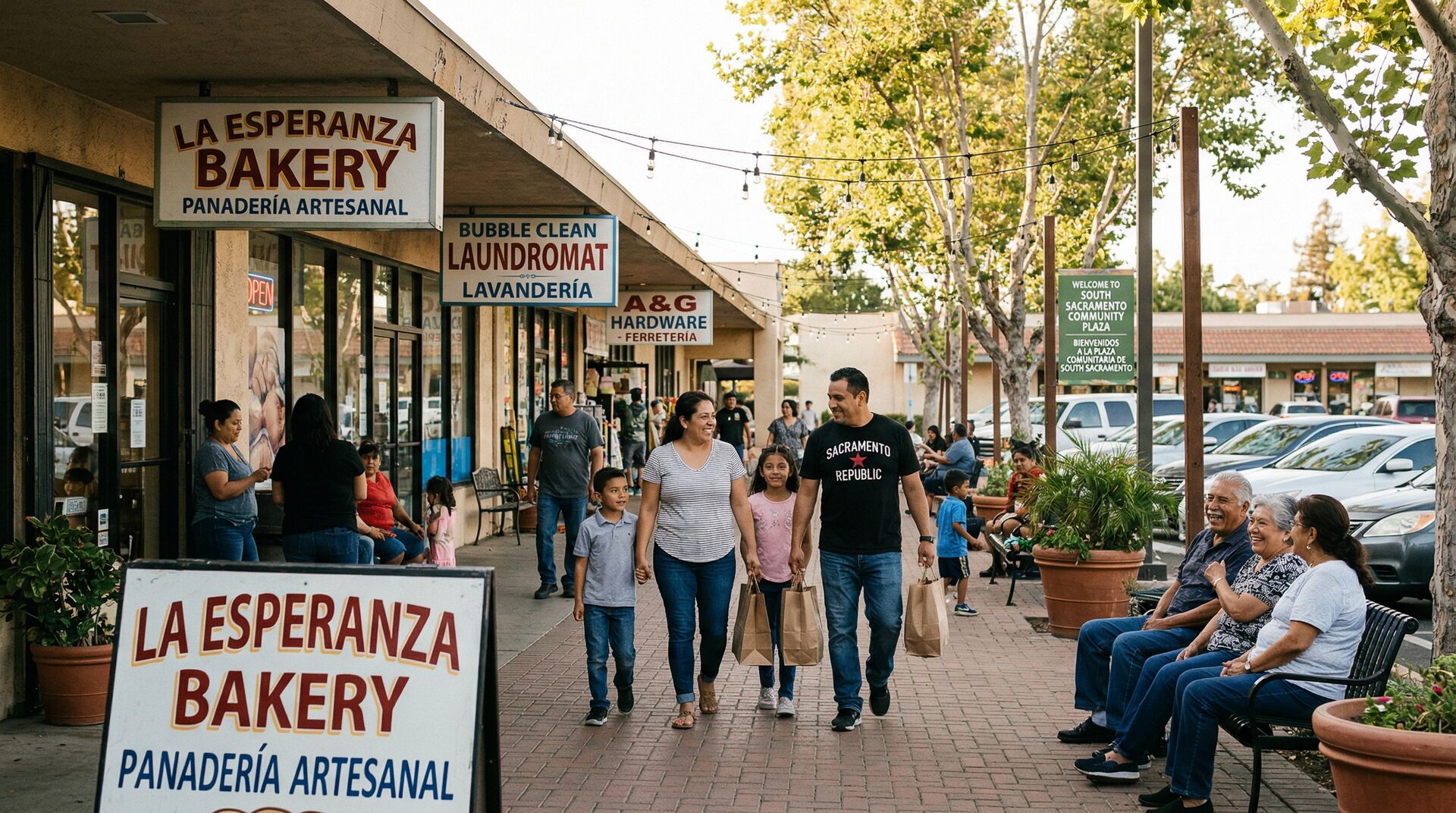 Sacramento diverse community with multicultural neighborhoods