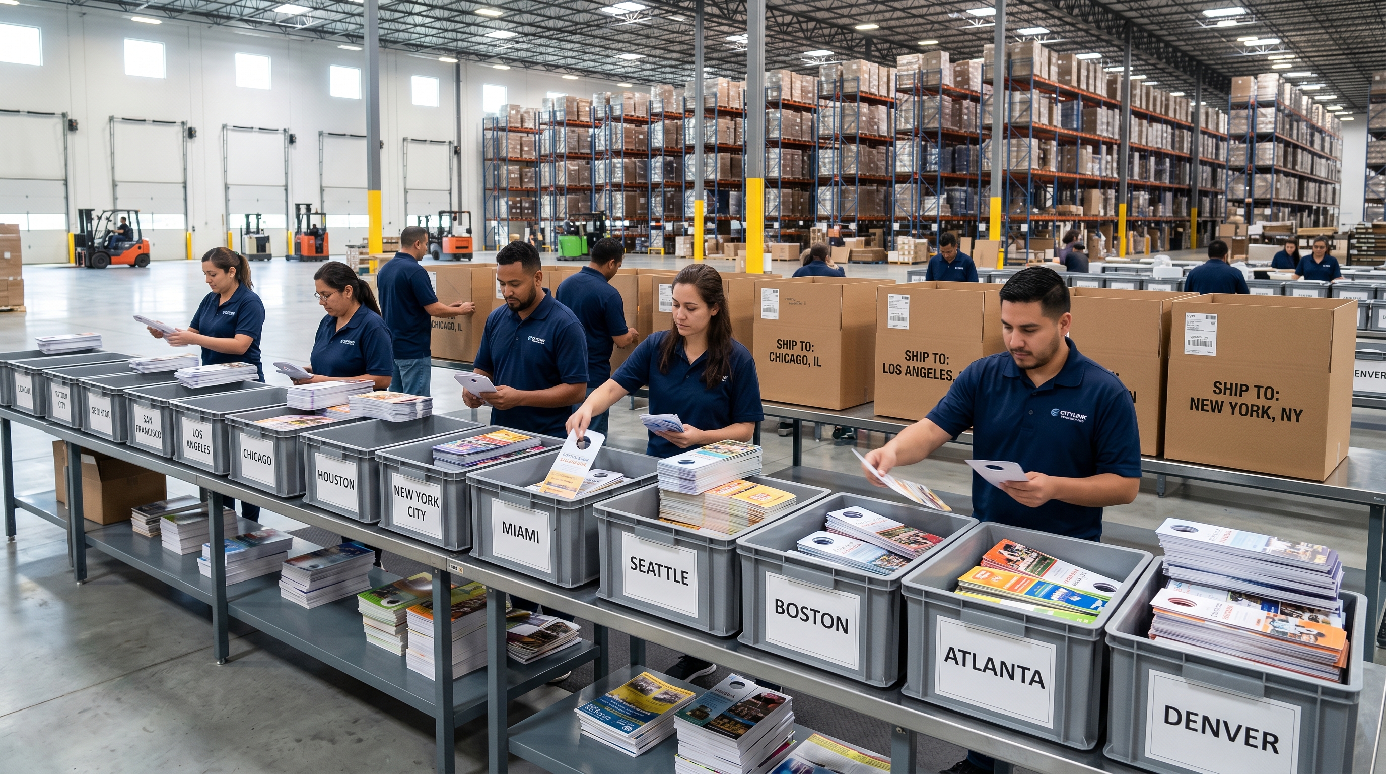 Distribution logistics coordinator managing statewide door hanger campaign across multiple metro areas